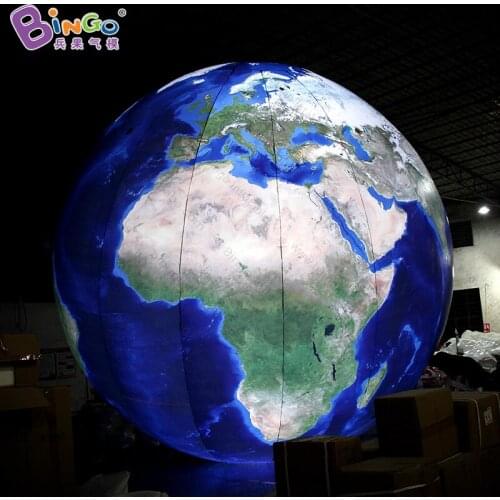 Customized 6 Meters In Diameters Inflatable Lighting Earth for Decoration - BG-Z0046