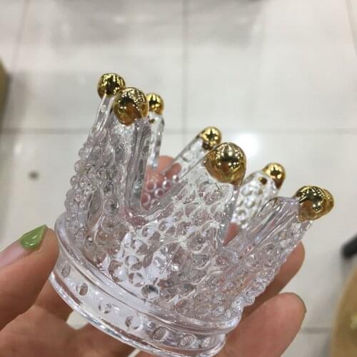 Beautiful crown crystal glass base