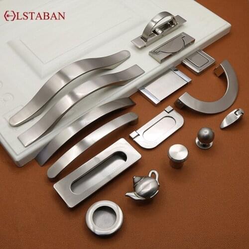 LSTABAN Modern And Simple Chest Of Drawers Drawers Bookcases Wine Cabinets Drawing 96 Solid Double-hole Zinc Alloy Handle