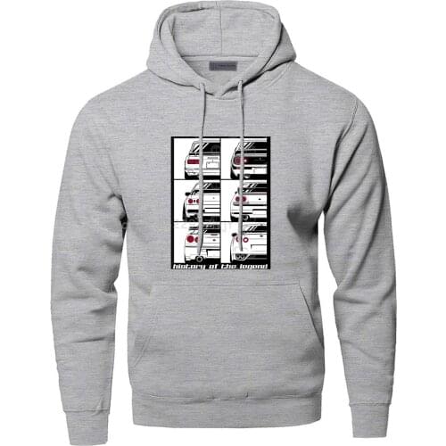 Novelty GTR Car Hoodies Men Cartoon Funny Skyline Graphic Hooded Sweatshirts Hoodie Streetwear Print Harajuku Workout Sportswear