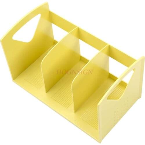 Book stand portable bookshelf fashion creative office file rack storage box student desktop supplies simple book back