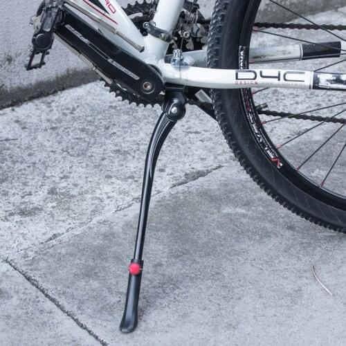 Alloy Bicycle Bike Kickstand Parking Rack 24-26'' MTB Mountain Bike Support Side Kick Stand Adjustable Footrest for Bicycle