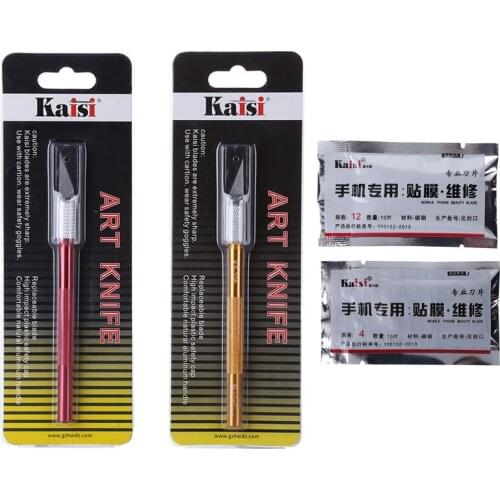 KAISI Cutter Engraving Craft Knives Non-Slip Scalpel Knife for Mobile Phone PCB Repair Cutting Tools Outillage