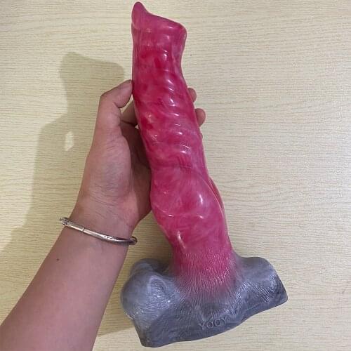 Big Animals Penis Silicone Butt Plug Erotic Dog Dildo Realistic Female Masturbator Orgasm G-spot Massager Anal Sex Toys Women 18