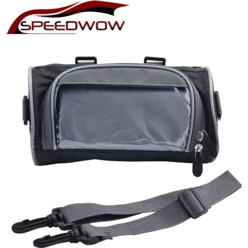 Motorcycle Front Handlebar Storage Bag Universal Waterproof Front Fork Pouch Electric Car Bicycle Handlebar Bag Capacity 2.5L