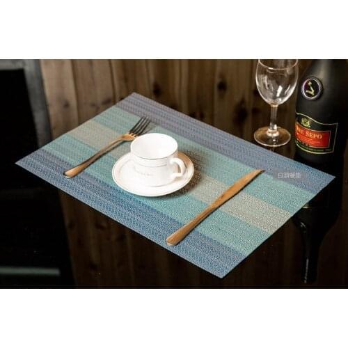Western Food Restaurant Heat-insulation Disposable Environmental Protection Plate Dish Mat PVC Square Table Mat