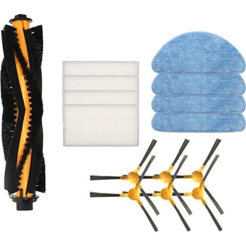 Mop Cloths Filter Main Brush Side Brushes Cleaning Mop For Pursangnick Sweeper 800T/820S Vacuum Cleaner Spare Parts