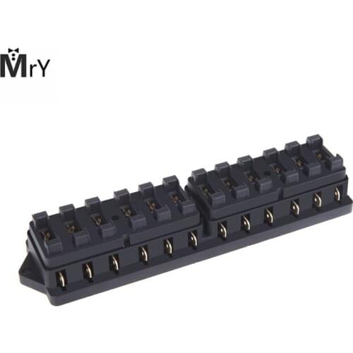 Universal Car Truck Vehicle 12 Way Circuit Automotive Middle-sized Blade Fuse Box Block Holder
