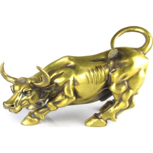 Switch device Home Furnishing Wall Street copper cattle decoration