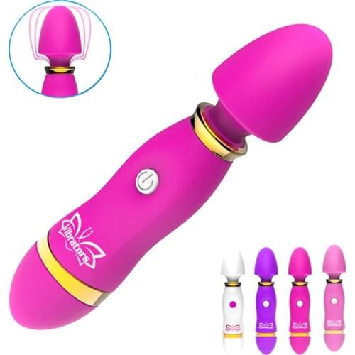 12 Speeds Vibrators For Women Clitoris Stimulator G Spot Magic Wand Vibrating Dildo Vibrator Sex Toys For Woman Massage Stick
