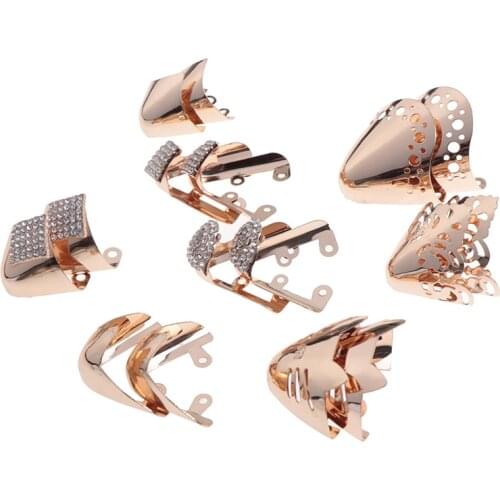 1Pair Shoes Toe Protection Metal Material Shoes Clips For Decorations High Heels Shoe Broken Reapair Accessories