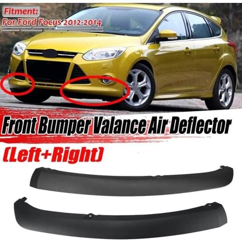 2Pcs Front Bumper Lip Spoiler Air Chin Splitter Lower Valance Panel for Ford Focus 2012-2014 FO1095244C CP9Z17626B