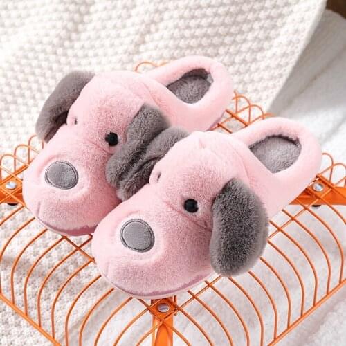 2020 couple winter plush slippers for men and women home indoor non-slip cotton slippers