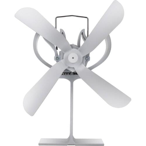 4 Blades Heat Powered Stove Fan for Wood Fireplace Log Burner Quiet Eco Friendly