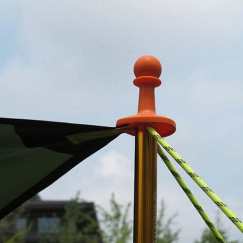 4 Pcs/Set Lightning Proof Cap Camping Tent Poles Awning Rod Support Bar Anti-Thunder Protection Cover Hat Canopy Tent Poles