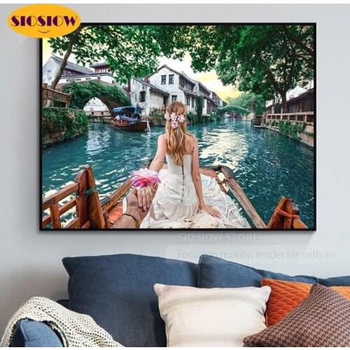 5D DIY Diamond Painting Woman Portrait Cross-Ctitch Kits Full Square Dimond Embroidery Marry Valentines Day Love Gifts For Women