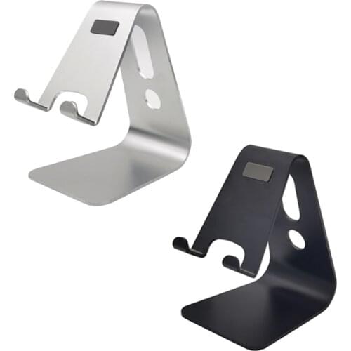 Aluminum Cell Phone Stand Portable Desktop Pad Holder Stable Non Slip 3.5-8in 95AF