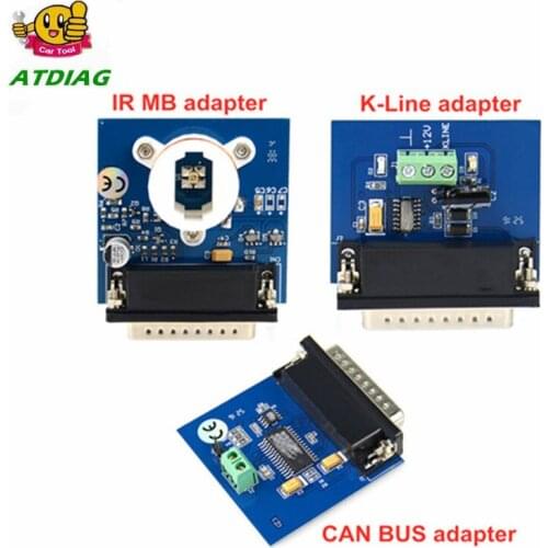 IPROG + Green/Blue Adapter IProg Pro IR MB + CAN BUS + K-LINE Adapter for IPROG + IProg Pro iProg Programmer