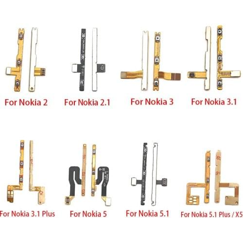 Power On/Off Volume Key Button Flex Cable Ribbon For Nokia 2 3 5 6 7 8 2.1 3.1 5.1 6.1 Plus 7.1 8.1