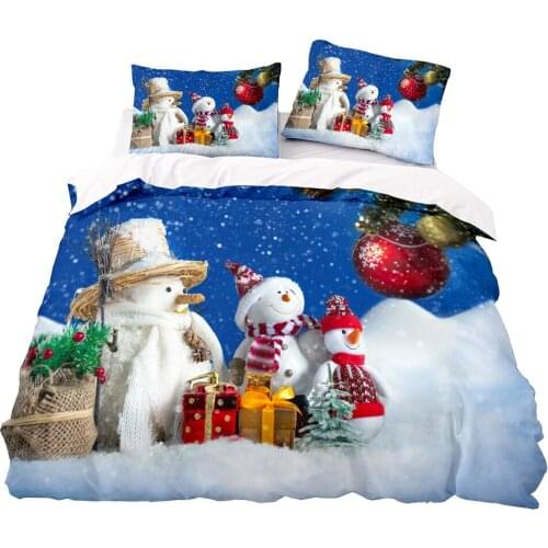 Cartoon Children Christmas Gifts Pattern Duvet Cover Set 135x200 With Pillowcase,229x260 Quilt Cover,Blanket cover,Bedding Set