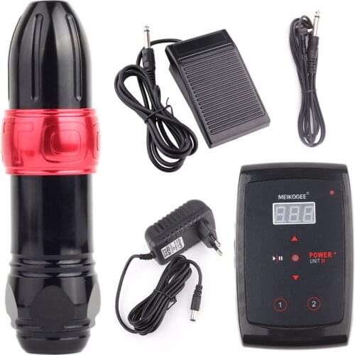 Complete Tattoo Pen 5 Assorted Colors Swiss Motor Tattoo Machine Gun Permanent Makeup Machine For Beginners