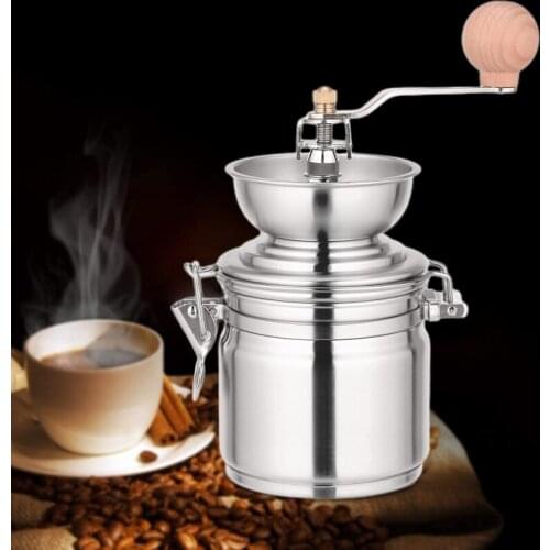 Mini Coffee Pepper Grinder Stainless Steel Hand Manual Handmade Coffee Bean Grinders Ceramic Grinding Core 12*12*12 Home Tool