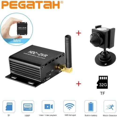 Mini Wifi DVR Video Recorder Analog Camera DVR Record Real time video Record Motion Detection AHD/TVI/CVI 1080P Camera CCTV Kit