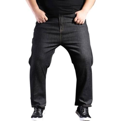 Autumn plus big size jeans pants men 6XL 7XL 8XL 9XL 10XL casual large long pants 36 44 46 48 50 52 Elasticity autumn classic
