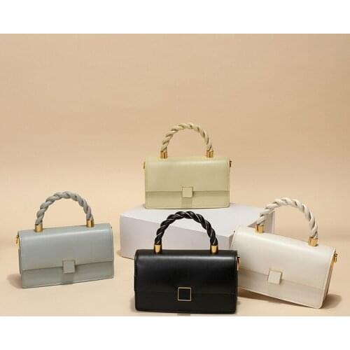 Autumn Winter Lady Thick Chain Leather Handbags Luxury Shoulder Bags For Women Designer New Weave Flap Bags Female Crossbody Bag