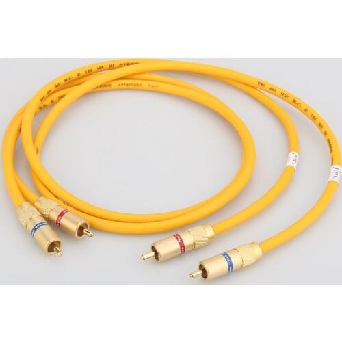 Pair A28 VDH Hybrid RCA Audio Interconnect Cable Hi-end 2RCA Male to Male Audio Cable
