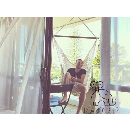 INS Home Wind Cotton Rope Swing Hanging Chair Home Decoration Outdoor Furniture Network Swing Leisure Hanging Chair Hanging Bask