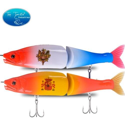 Swimbait special sales floating fishing lure for big bass pike 220mm 105G Jointed Bait for Pike musky wobbler perch