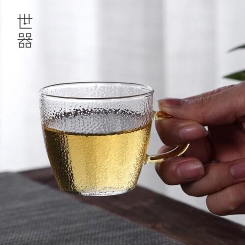Transparent Glass Tea Cup Set Chinese Luxury Creative Handmade Tea Cup Modern Tea Ceremony Tazas De Te Household Products DG50TC