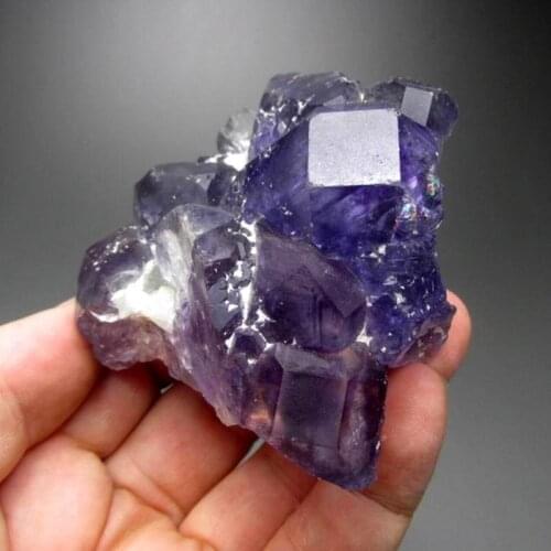 236g Purple-Blue Fluorite Cluster - crystals and stones healing Mineral specimen Home Decor feng shui decoration