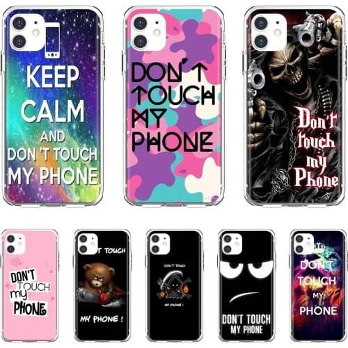 Don't-touch-my-phone-Poster Silicone Phone Case For Xiaomi poco X3 nfc F2 Pro M3 Mi 5X 6X Max Mix 1 2 2S 3 Mi5 Mi6 Mi3 Mi4