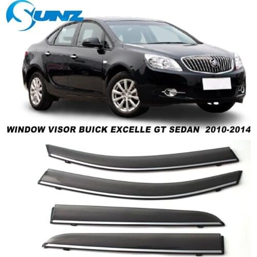 Side Window Visor For Buick Excelle GT Sedan 2010 2011 2012 2013 2014 Weathershields Sun Rain Deflector Car Stylings SUNZ
