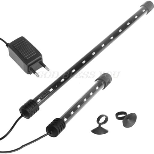 17-37CM Aquarium Fish Tank LED Light Submersible Waterproof Bar Strip Lamp EU Plug Drop Shipping