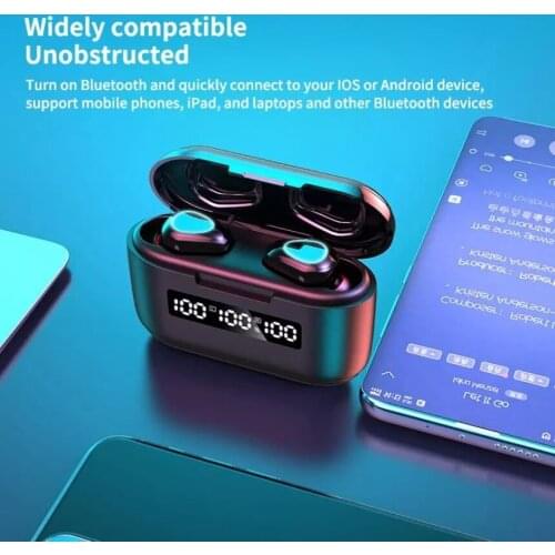 TWS Headphones Wireless Bluetooth Earphones Waterproof Music Earpieces Mini Headset For Huawei Iphone Xiaomi Sports Earbuds