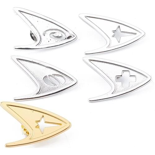 Badge Starfleet Pins Science Engineering Medical Metal Brooch Accessories Props