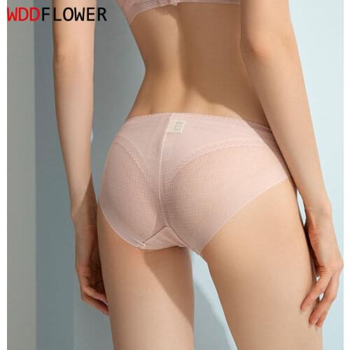 1pc Womens 100% Silk Thin Mesh Sexy Panties Briefs Underwear Lingerie S M L TG004