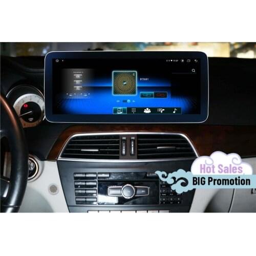 128G Carplay Android 10 Screen For Mercedes-Benz C C204 C180 C200 C260 2011 2012 2013 2014 Audio Stereo Radio Receiver Head Unit