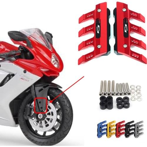 For MV Agusta F3800 F3800RC F3 800 RC Motorcycle CNC Accessories Mudguard Side Protection Block Front Fender Anti-Fall Slider