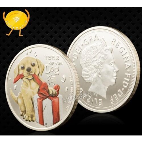 Australia Dog Treasure Gift Commemorative Coin 1 Oz 9999 Silver Year of the Dog Honor Medal Coins Collectibles Home Decorations