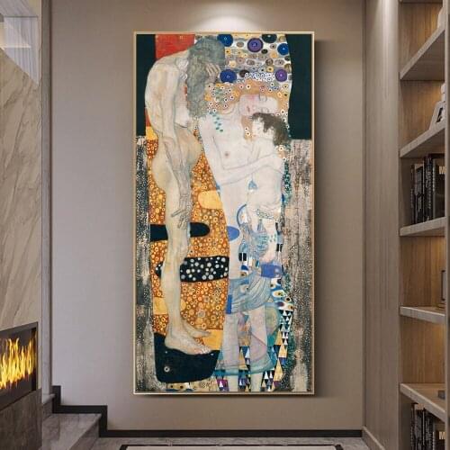 Large The Three Ages of Woman 1905 by Gustav Klimt Famous Diamond Painting Rhinestone Mosaic 5D Diy Diamond Embroidery