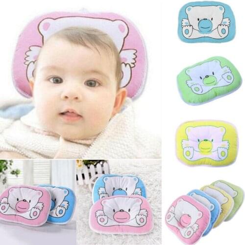 Baby Newborn Infant Pillow Memory Foam Positioner Prevent Flat Head Anti Roll Head Syndrome for Crib Cot