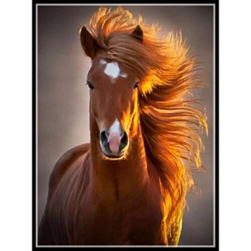 Diamond Painting Cross Stitch Kits Diy Diamond Embroidery Horse 3D Square Drill Diamond Mosaic Rhinestone Pasted Full Canvas