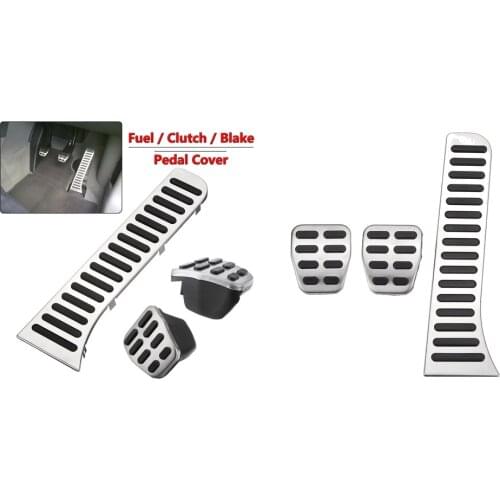6Pc Fuel Brake Clutch Pedal Cover For GOLF MK5 MK6/ for Jetta MK5 MK6 CC Scirocco