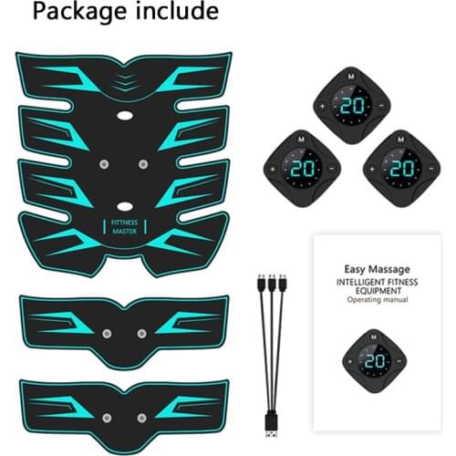 Newest EMS Muscle Stimulator Toner Vibration Abdominal Muscle Trainer Body Massage Weight Loss Home Fitness Equiment Dropship