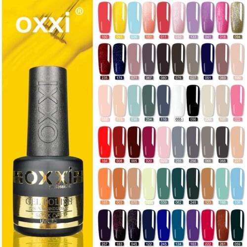 OXXI 8ml Varnish Hybrid Nail Art Gellac Semi-permanent Enamels UV LED Gel Polish Manicure Desgin Glitter Gel Varnishes for Nails