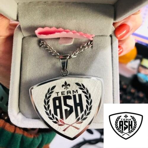 Personalized Custom Any Brand Logo Necklace Nameplate Jewelry Stainless Steel Handwritten Name Kids Drawing Necklace BFF Gifts